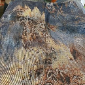 W. Women’s Dress Pant size 12 Black/Brown/Blue EUC